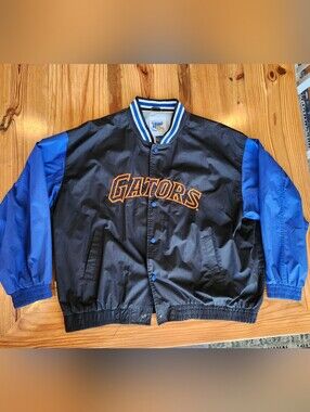 ​Vintage Florida Gators Jacket XXL Official Fan Snap Front Blue Black NCAA